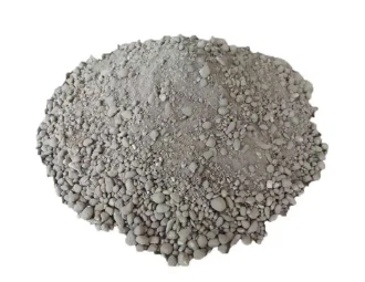 Material de pulverización de fibra inorgánica